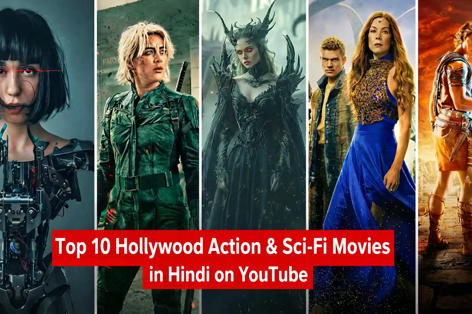 Top 10 Hollywood Action & Sci-Fi Movies in Hindi on YouTube