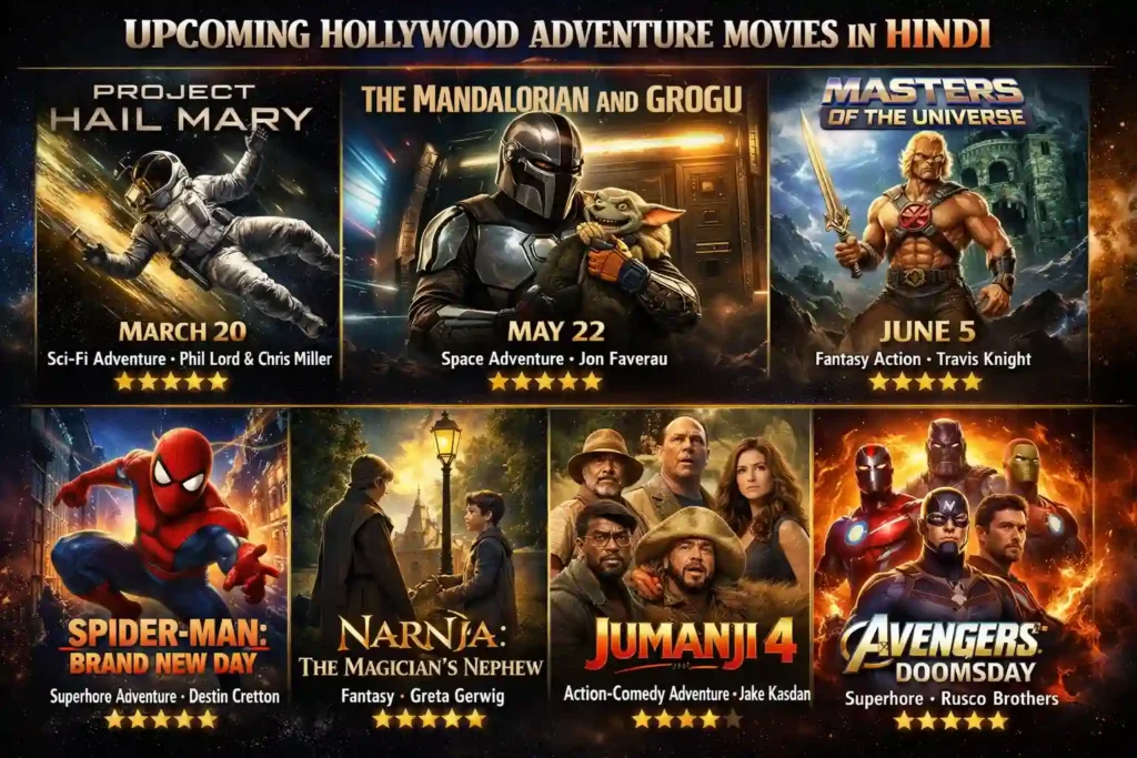 Upcoming Hollywood Adventure Movies In Hind